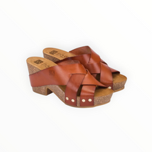 nassima Kilda Wedge Sandal - Brown