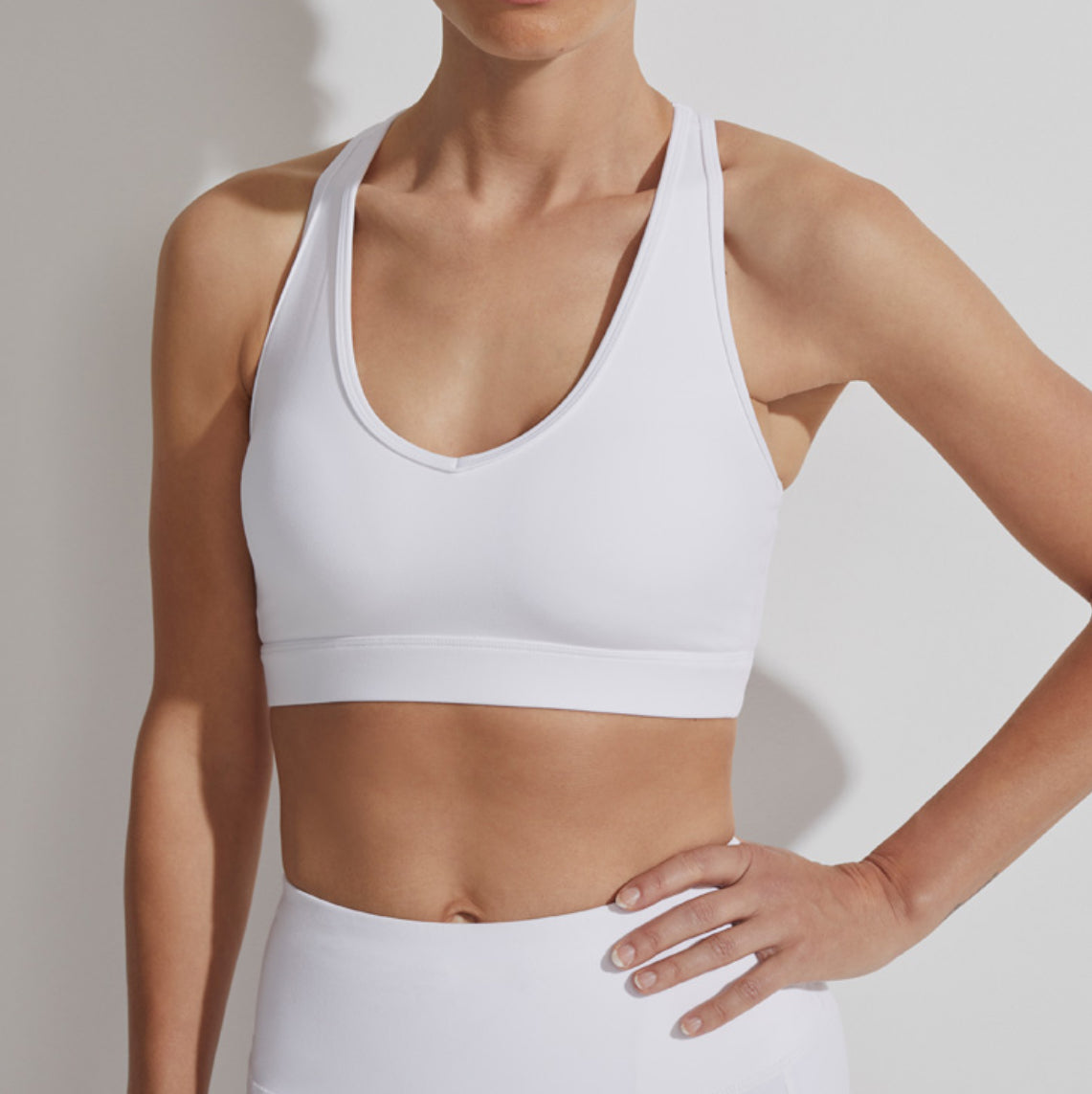Varley Let's Go Park Bra - White