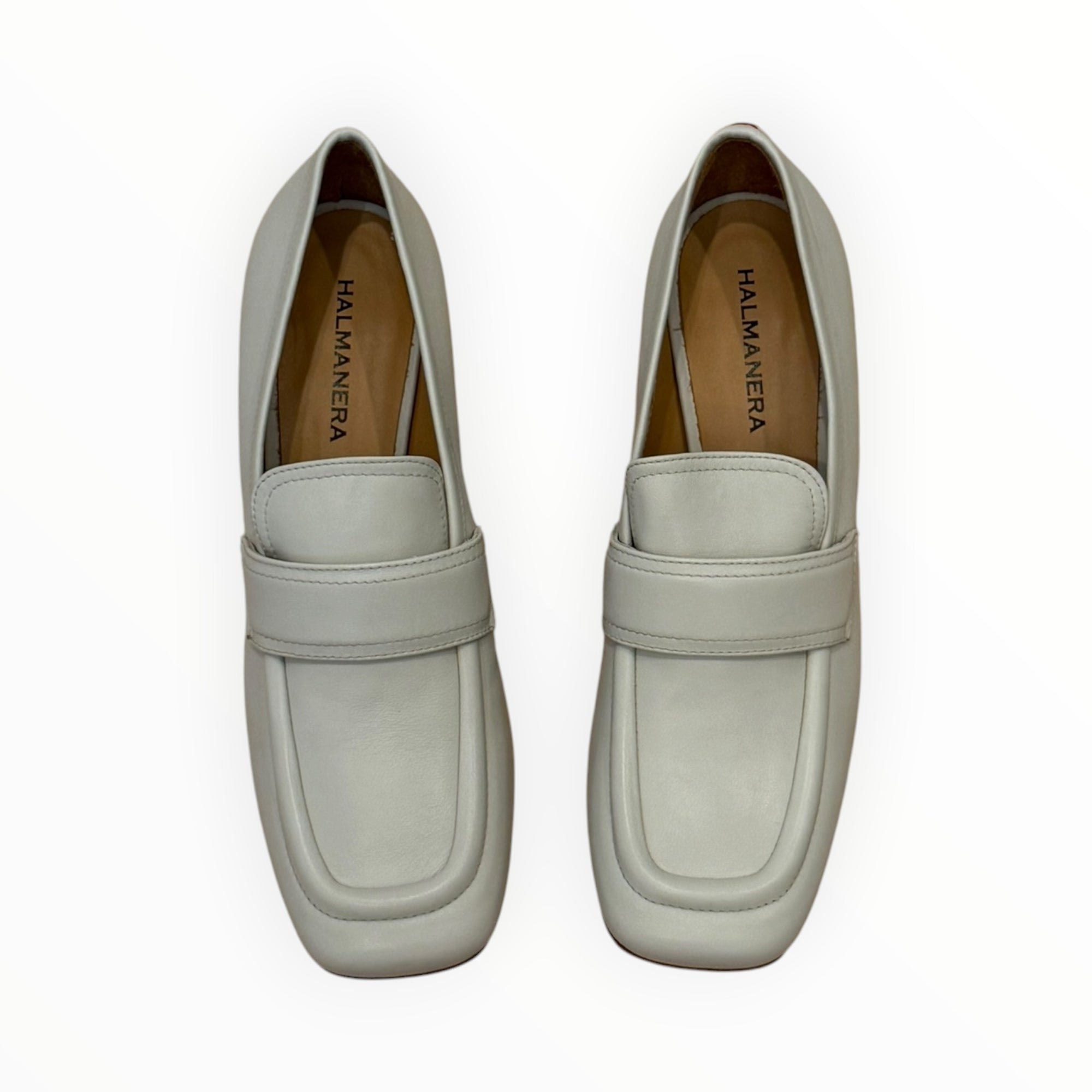 Halmanera Cecil 21 Leather Pump - Bone