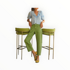 Hunter Bell Mallory Jeans - Leaf Green Denim