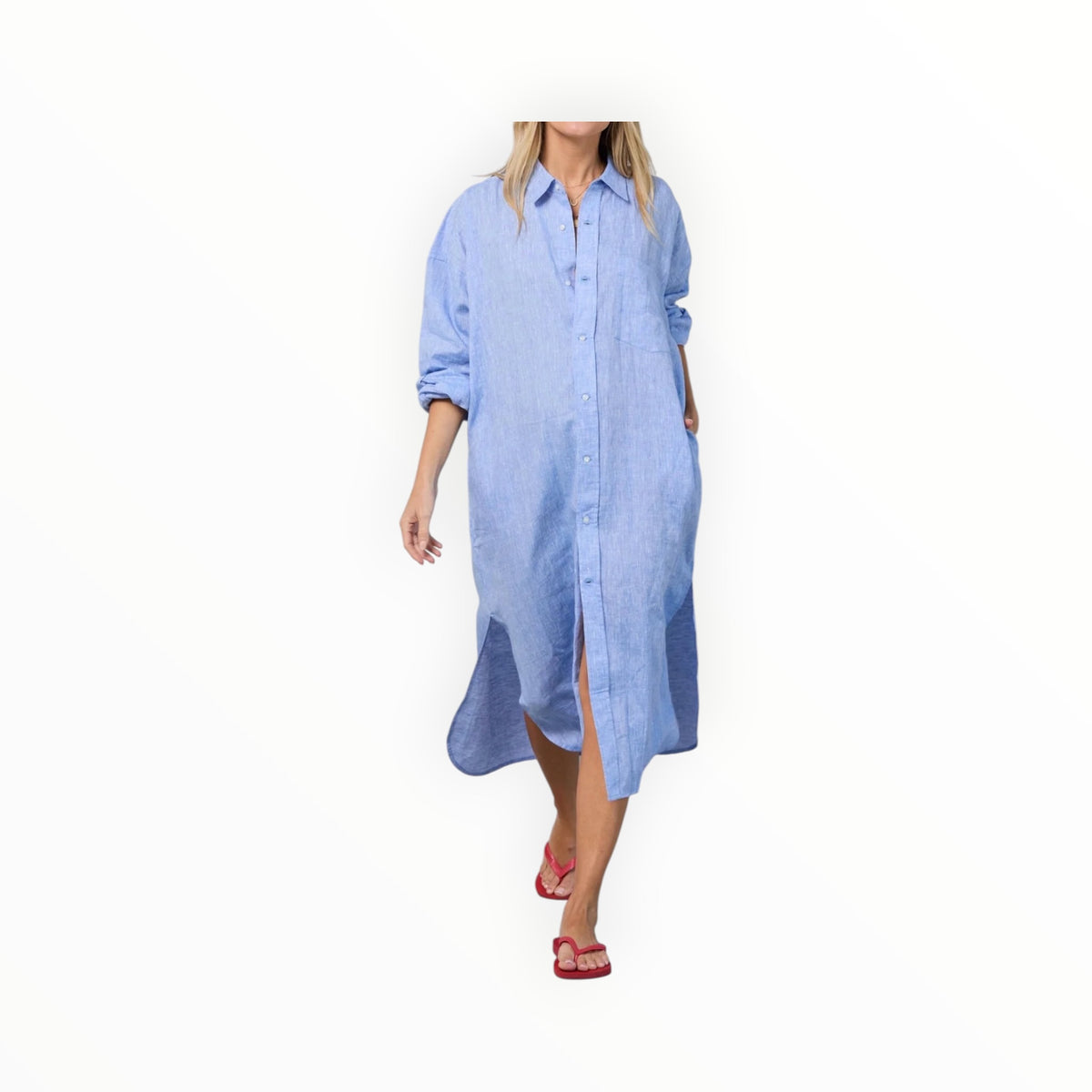 MAMÈNE Florence Shirt Dress - Chambray