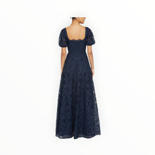 THEIA Dominique Puff Sleeve Gown - Odessey Grey