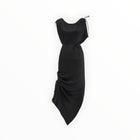 Gold Hawk Silvia Ruched Silk Dress - Black