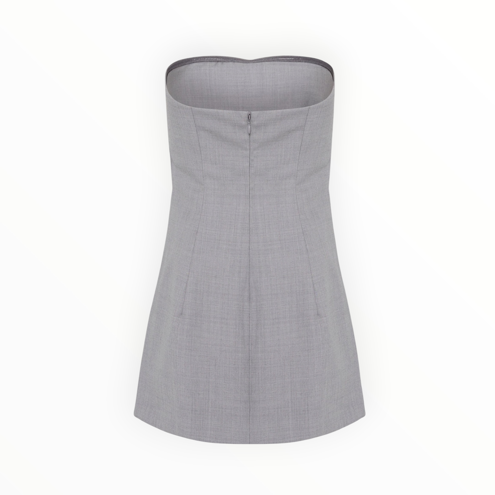 St. Agni Wool Column Tunic - Grey