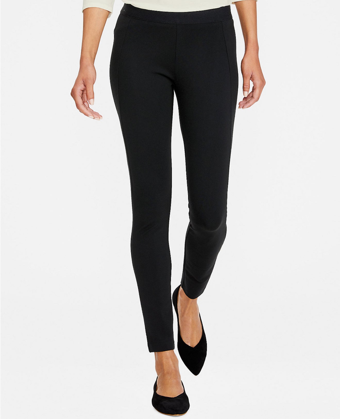 LILLA|P Seamed Ponte Pants - Black