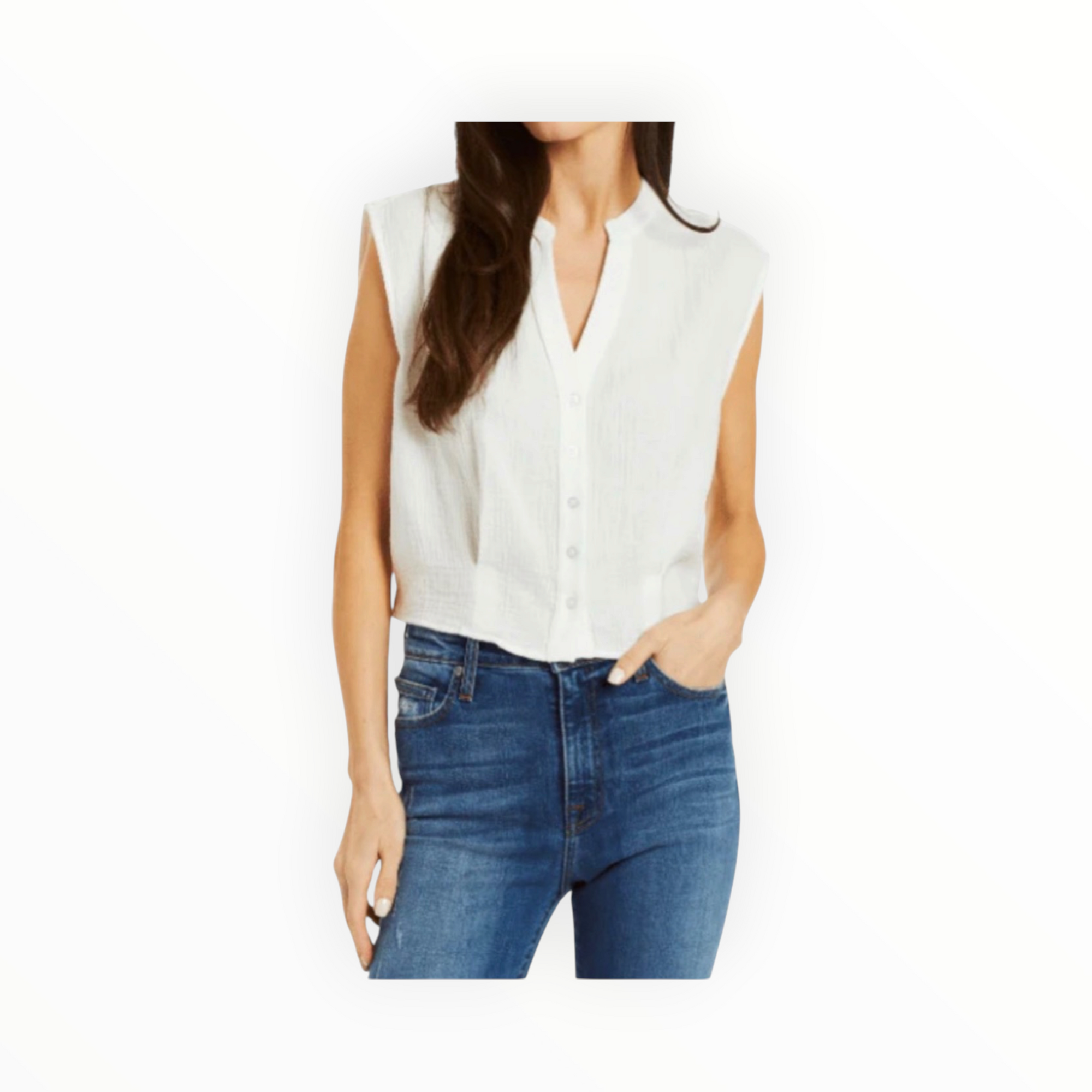 DREW Coty Top - White