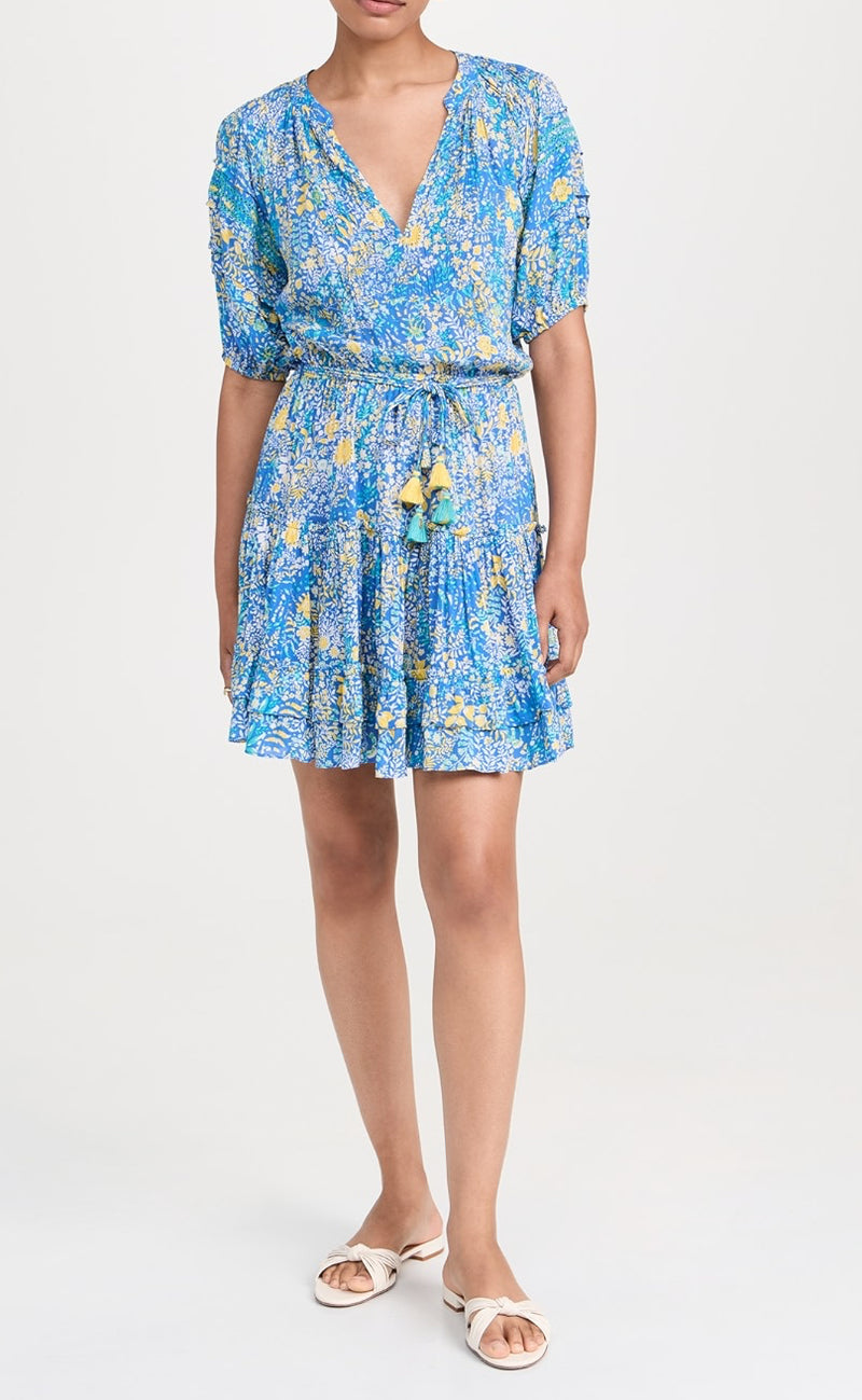 Poupette St. Barth Bona Mini Dress - Blue Corolle