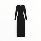 STAUD Silhouette Long-Sleeve Maxi Dress - Black