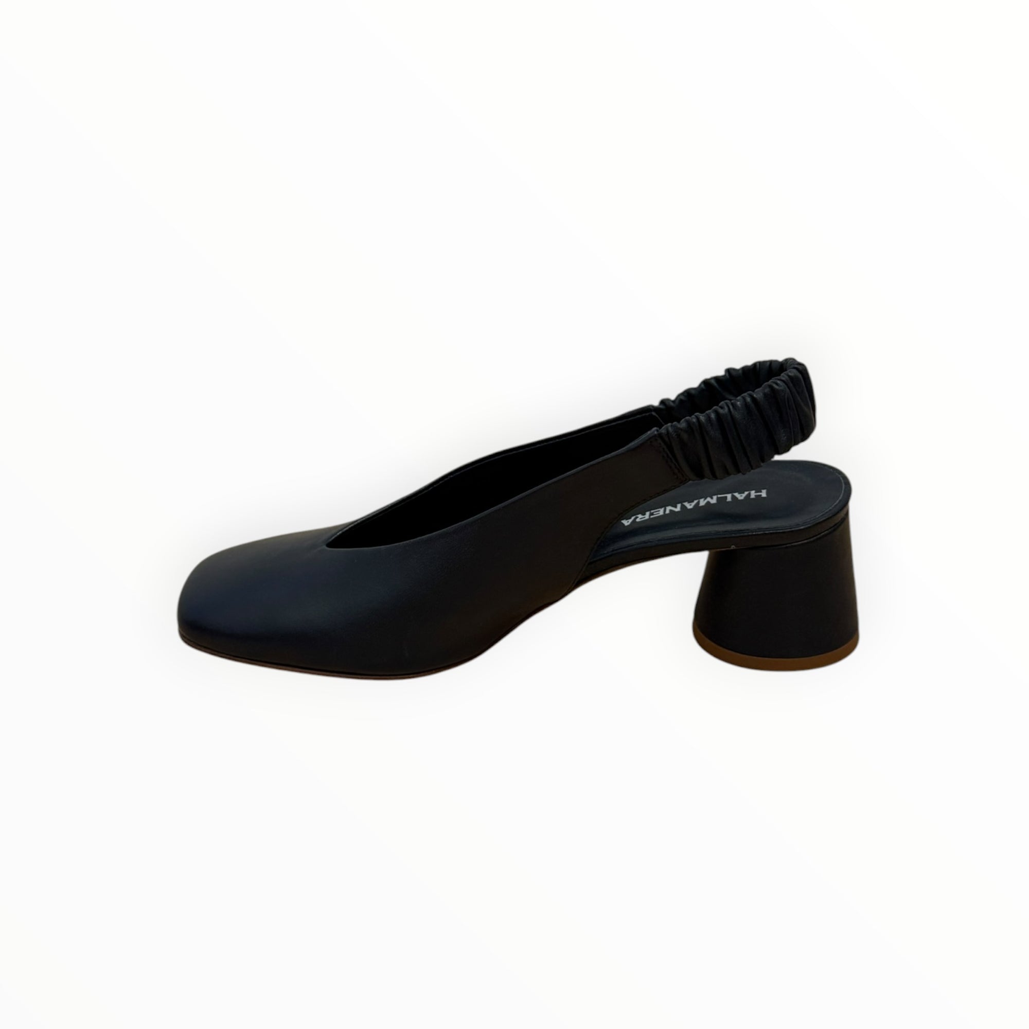 Halmanera Cala 63 Leather Slingback - Navy