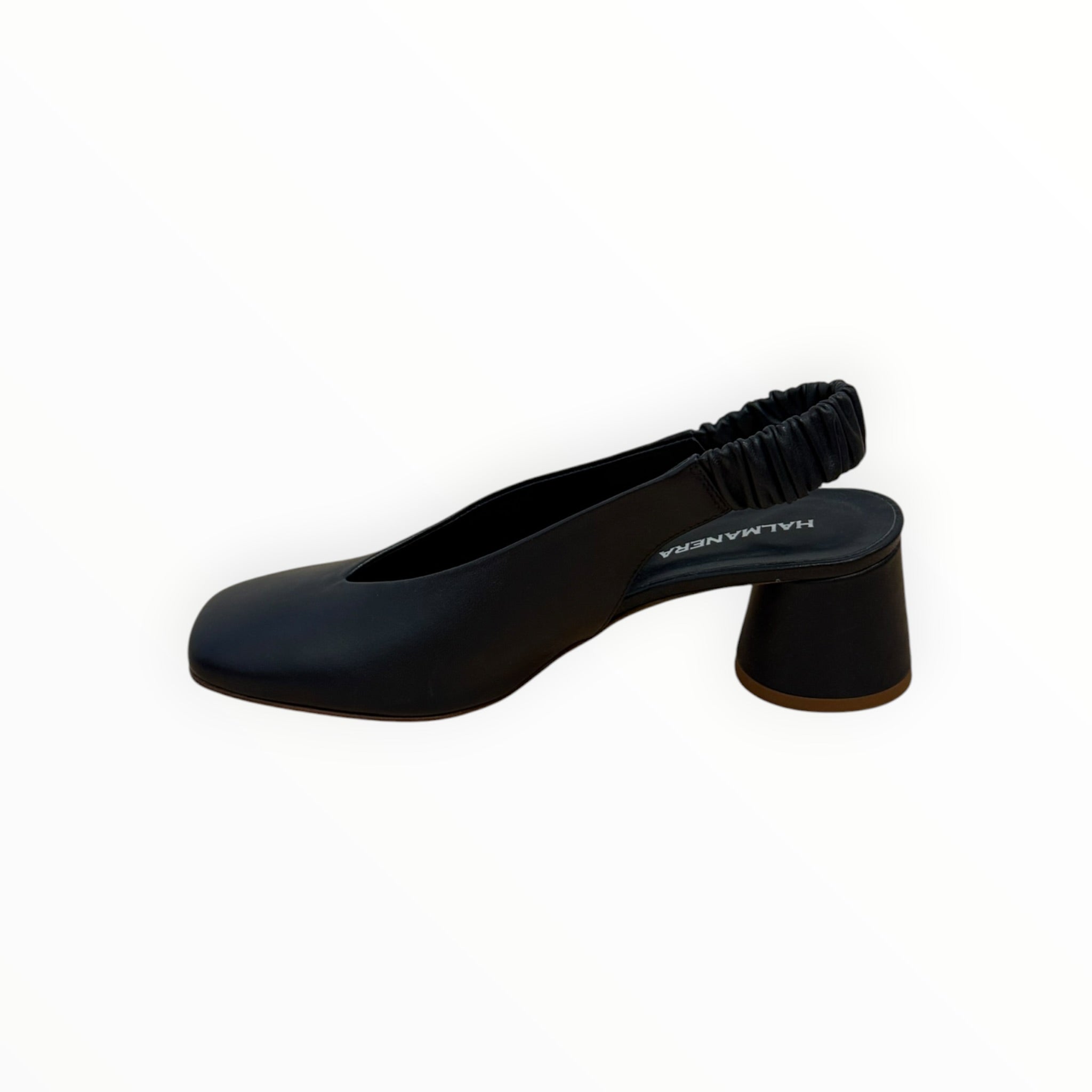 Halmanera Cala 63 Leather Slingback - Navy