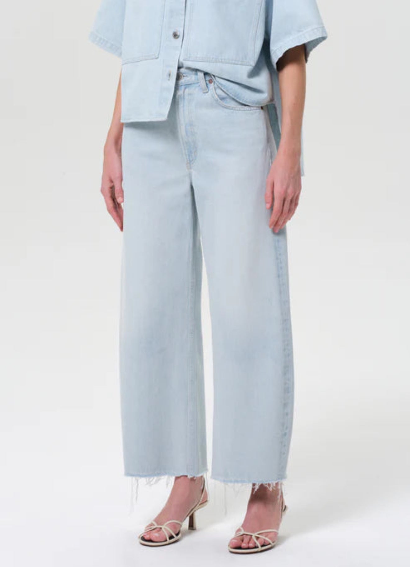 AGOLDE Low Curve Fray - Flourish