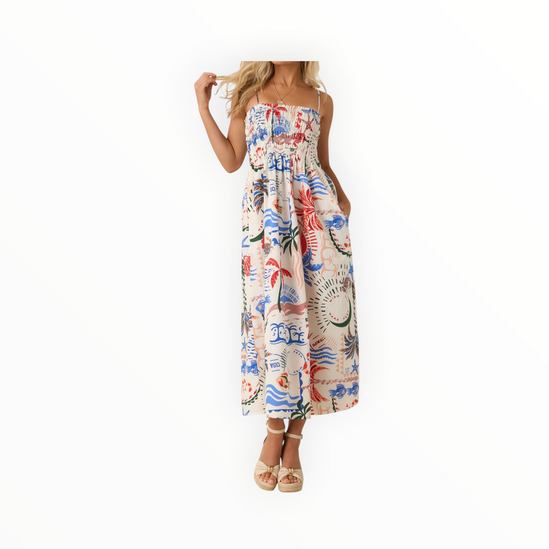 Z Supply Cornelia Getaway Midi Maxi Dress - Multi