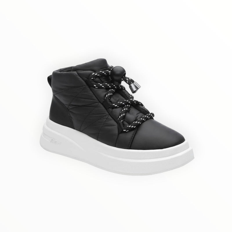 ASH Igloo Puffy High Top Platform Sneakers - Black