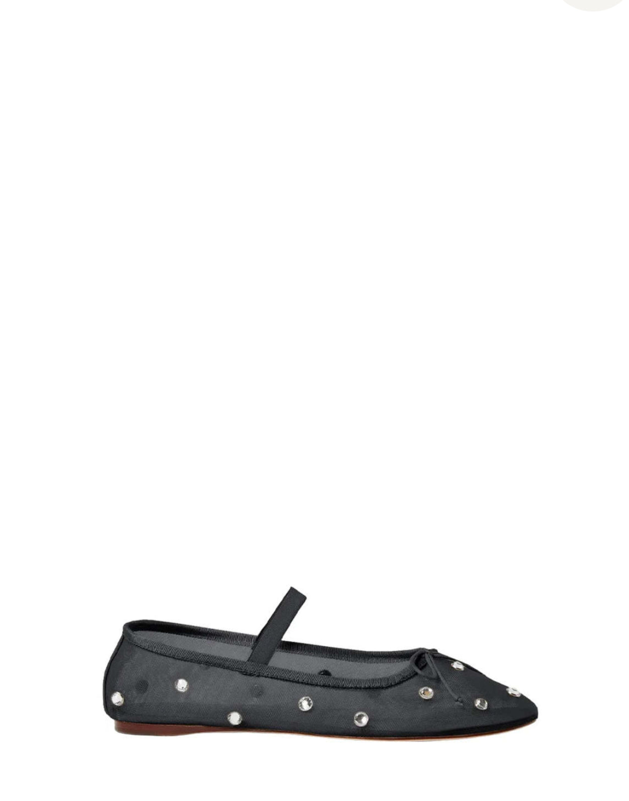 Loeffler Randall Leonie Ballet Flat - Black/Crystal