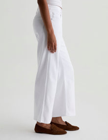 AG Jeans Saige Wide Leg Crop - Gallery White