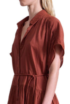 Apiece Apart Agnezca Mini Dress - Smoked Paprika
