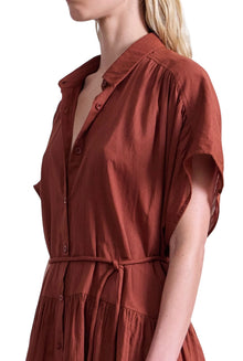 Apiece Apart Agnezca Mini Dress - Smoked Paprika