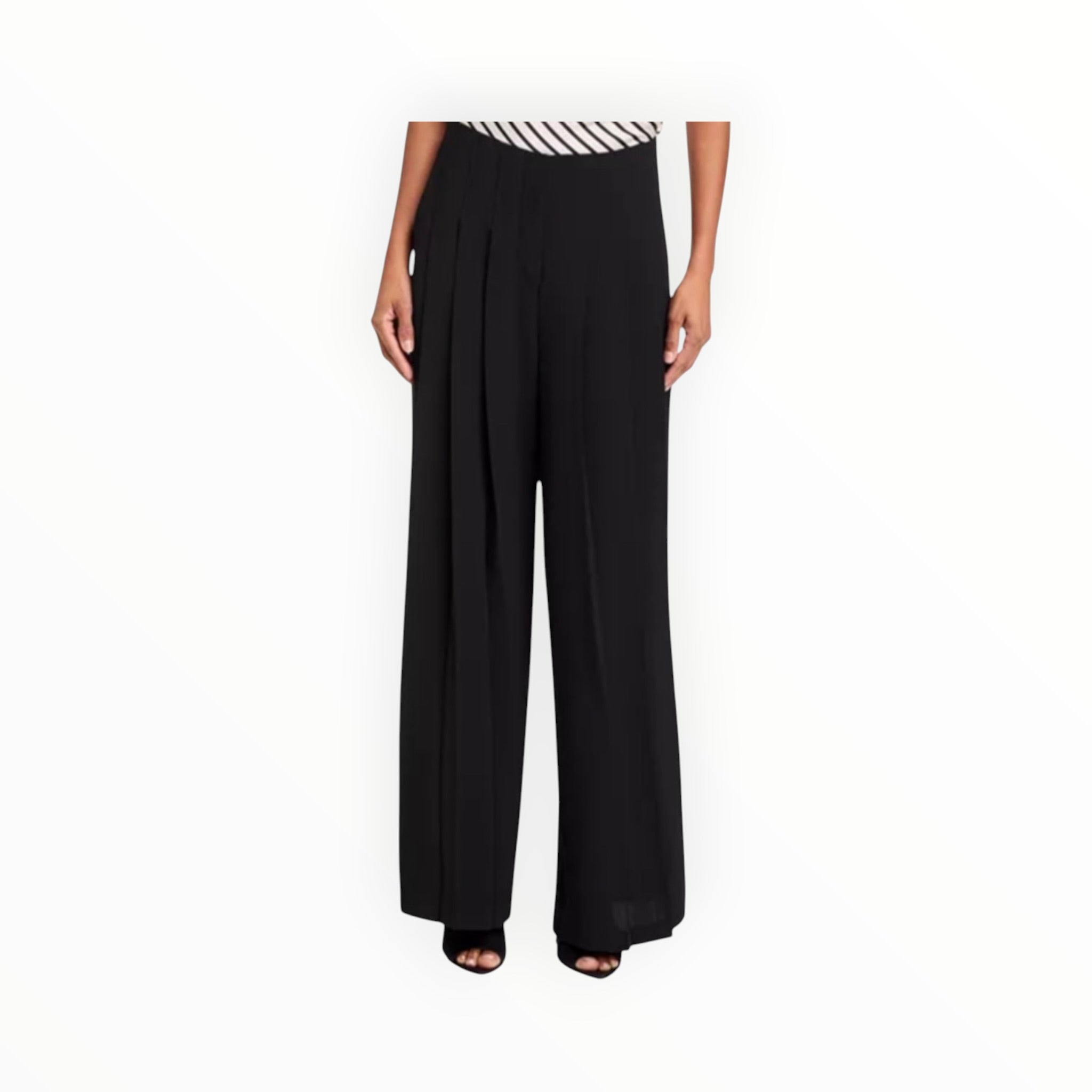 Steve Madden Angelica Pleated Pants - Black