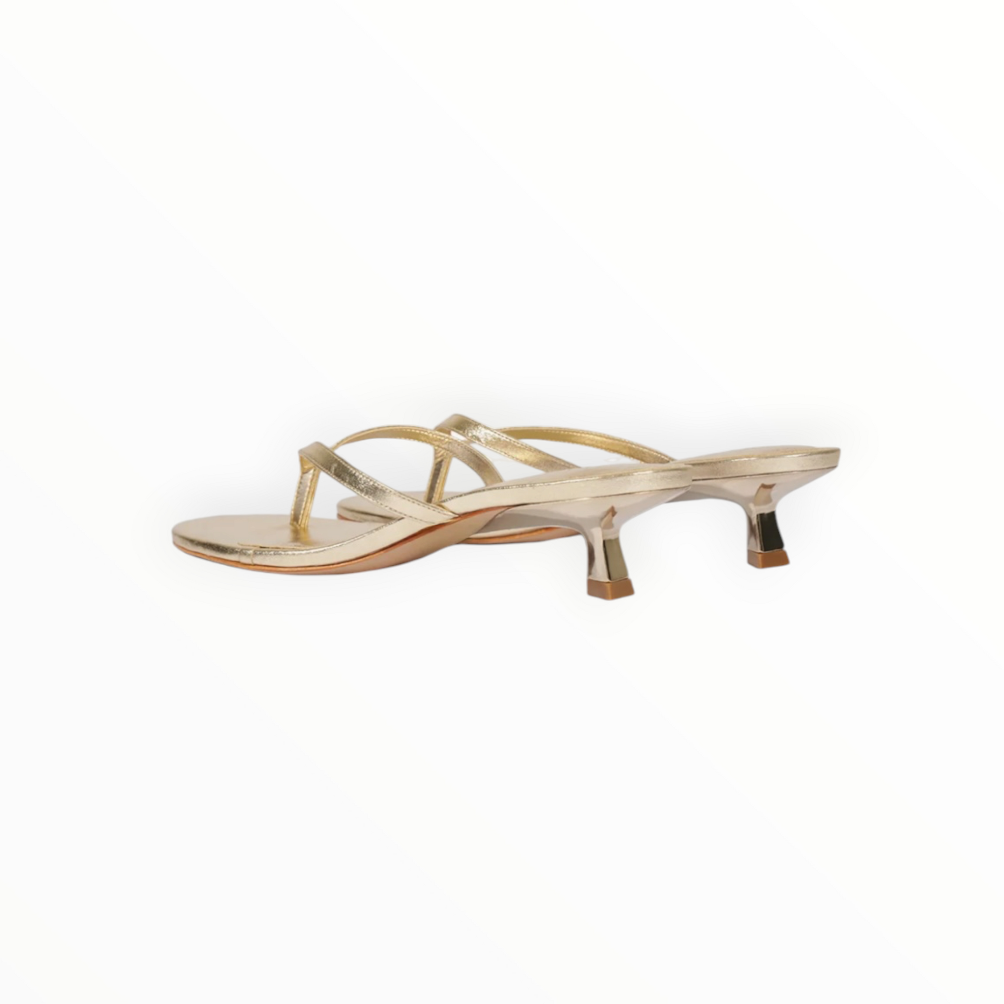 Schutz Carolyn Metallic Leather Sandal - Platinum