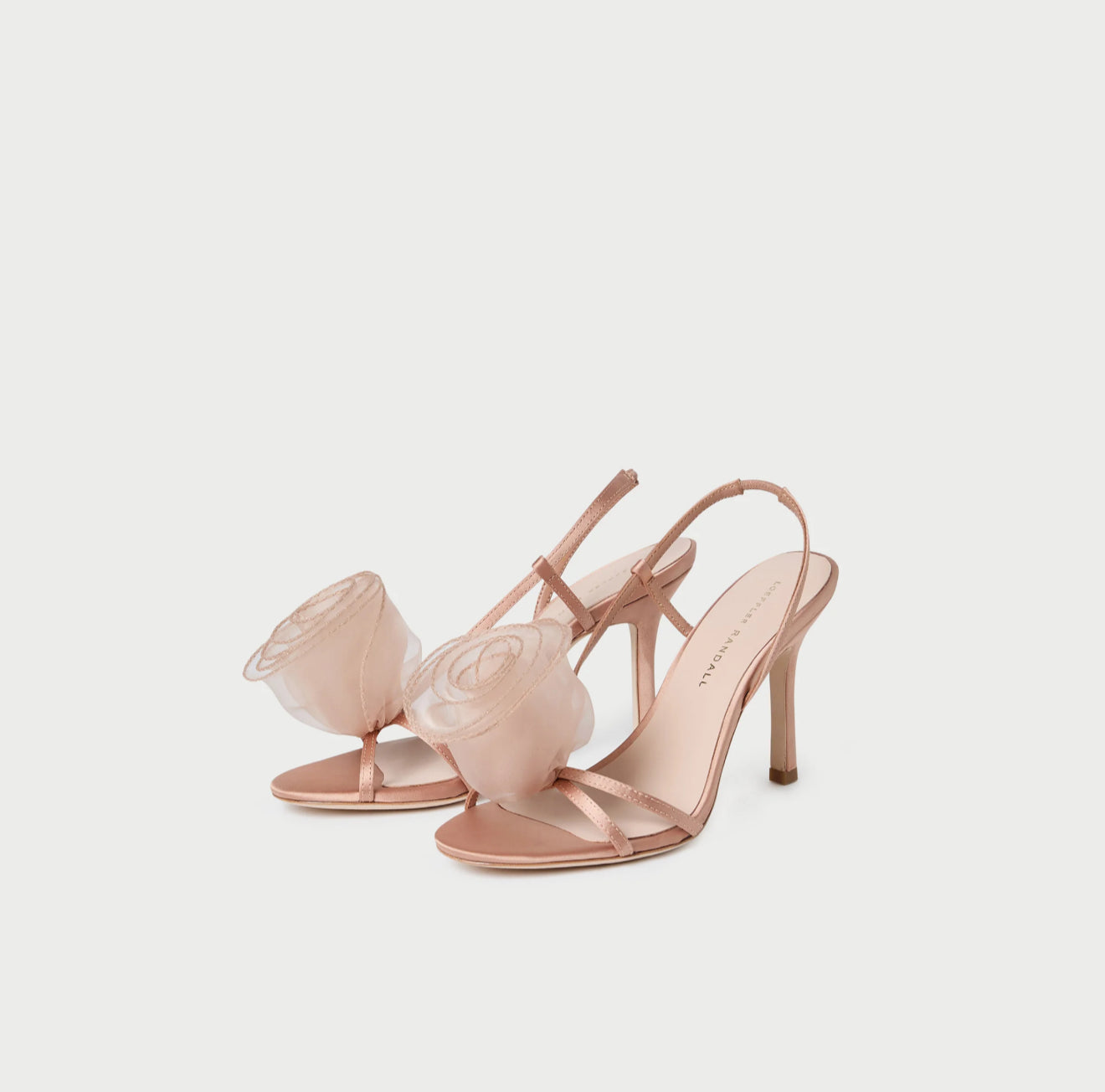 Loeffler Randall Steph Blush Organza Rose Sandal
