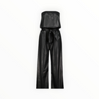 bishop + young Glam Slam Vegan Leather Jumpsuit - Black