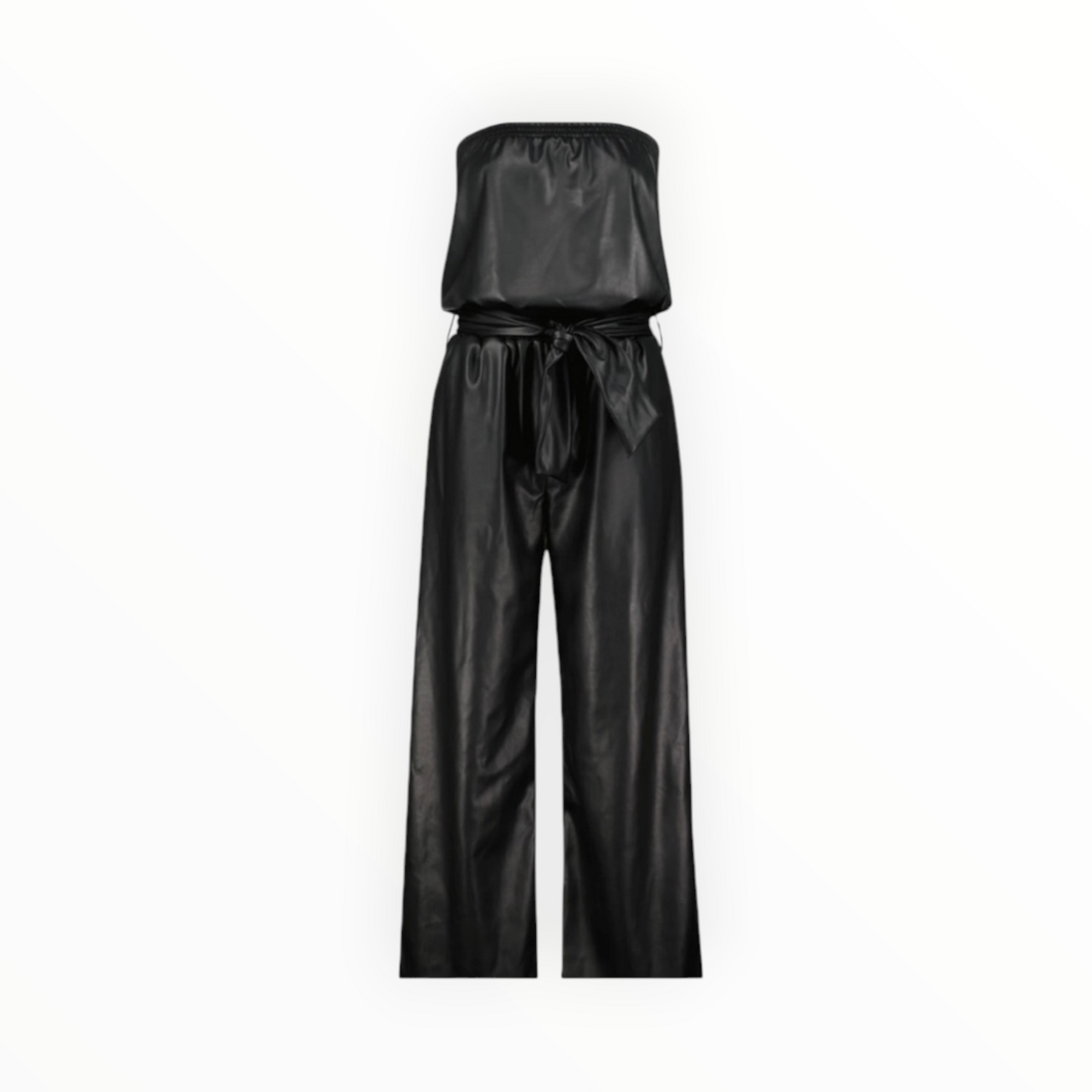 bishop + young Glam Slam Vegan Leather Jumpsuit - Black