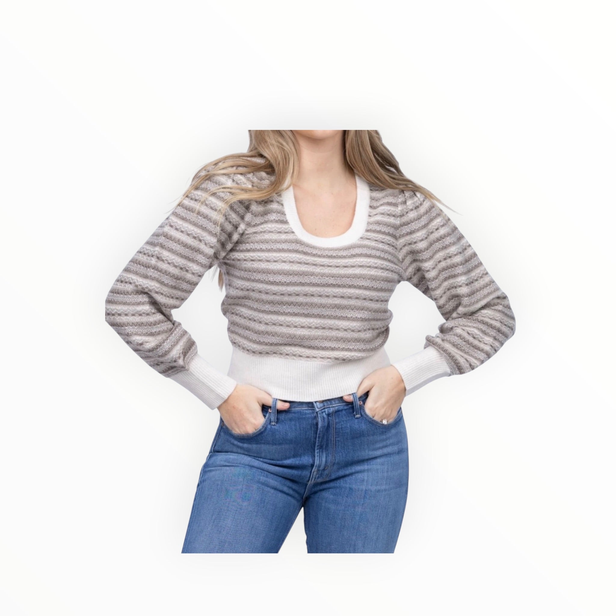 dh New York Amara Sweater - Ivory Combo