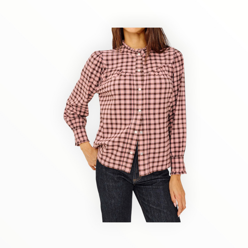 Rails Alanna Shirt - Garnet Rose Cobalt