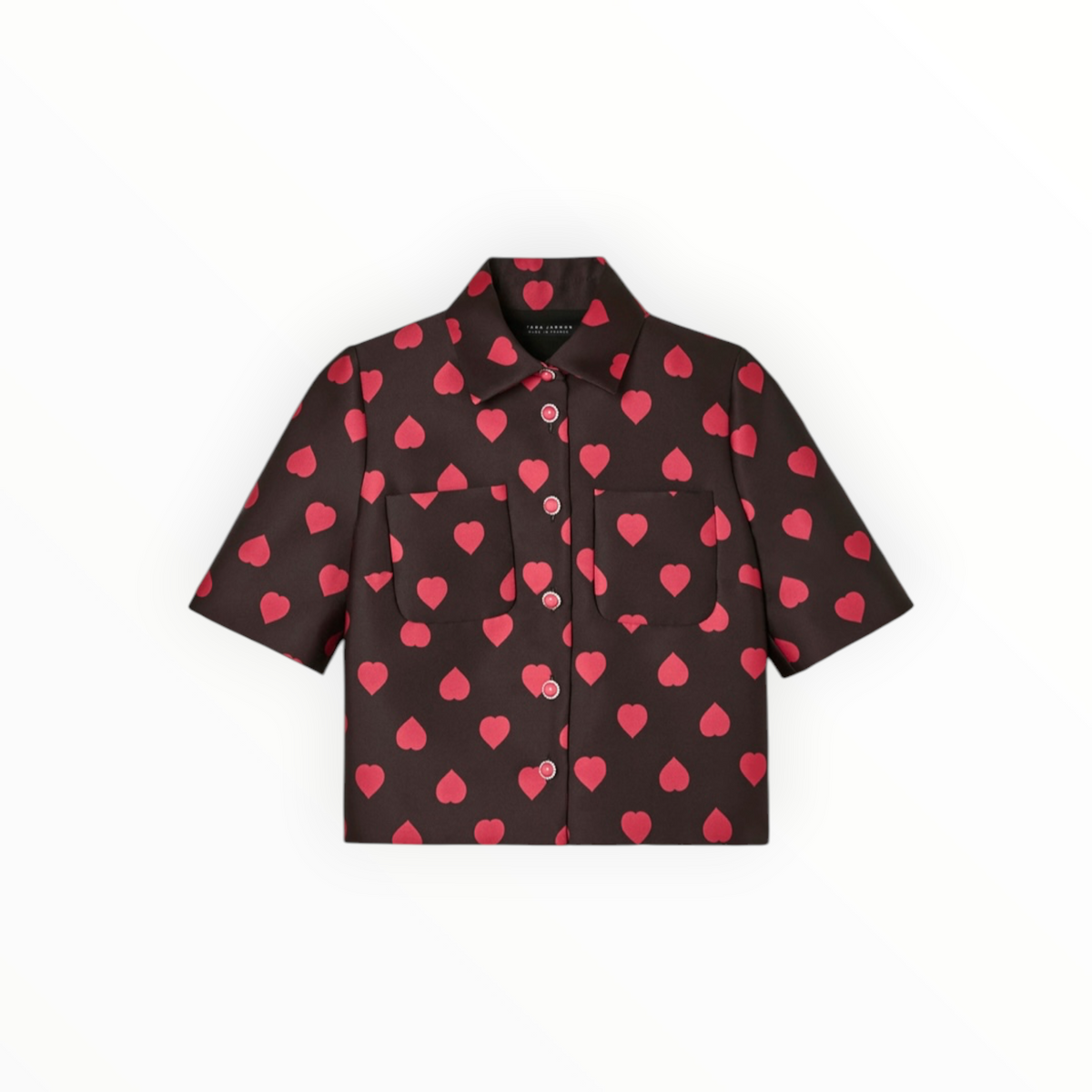 Tara Jamon Carolane Shirt - Black Heart Print