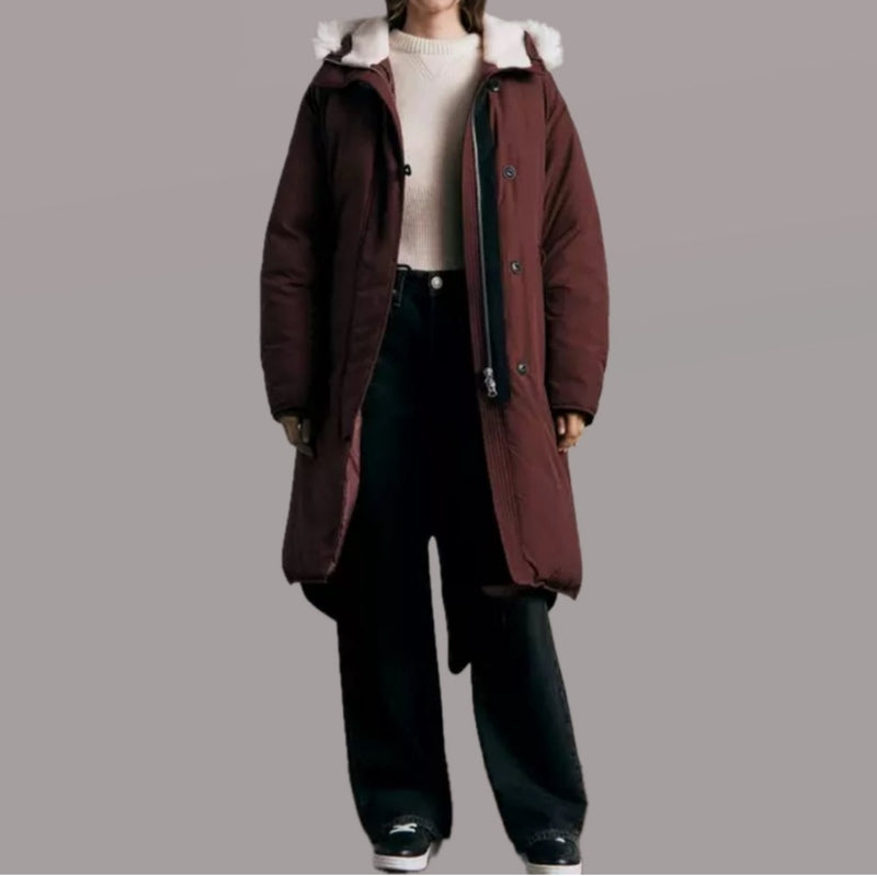 rag & bone Rae Nylon Puffer Coat - Deep Purple