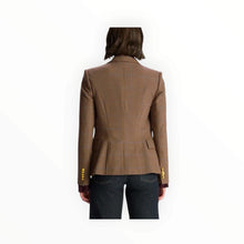 A.L.C. Chelsea Plaid Double-Breasted Blazer - Chestnut Multi