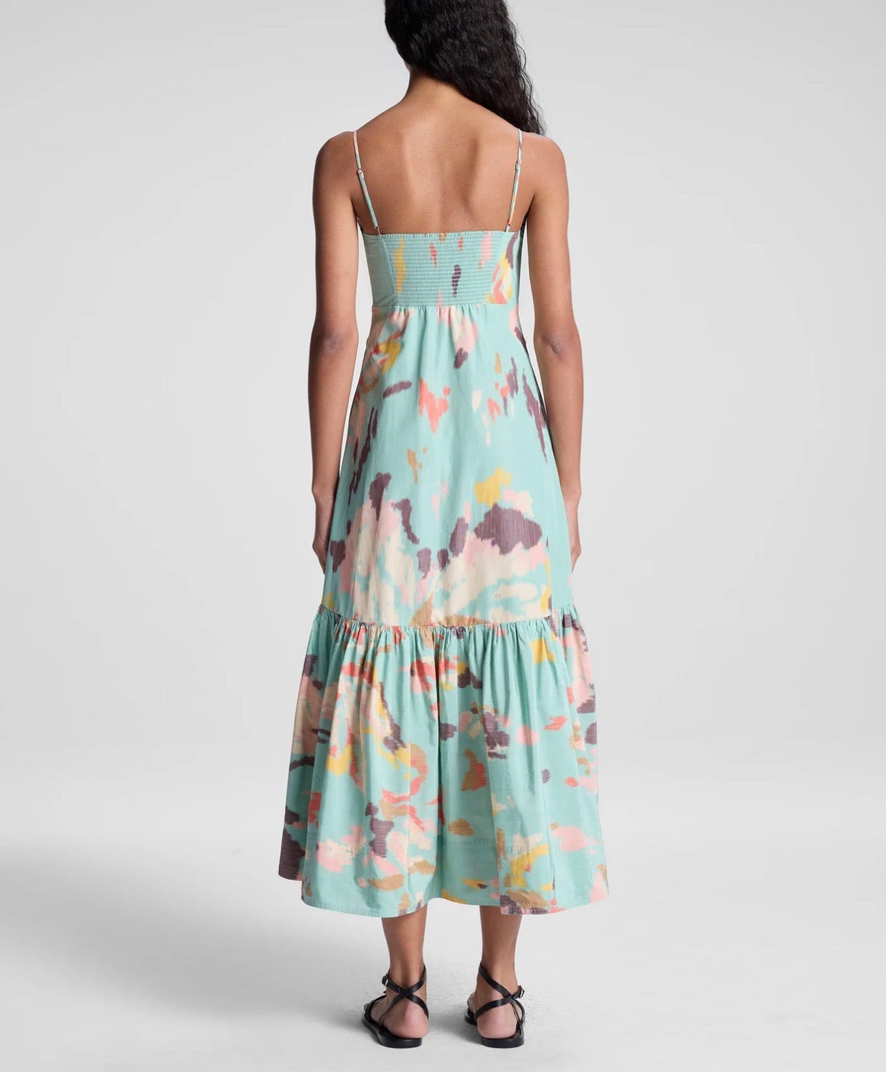 A.L.C. Lindsey Printed Midi Dress - Mint Multi