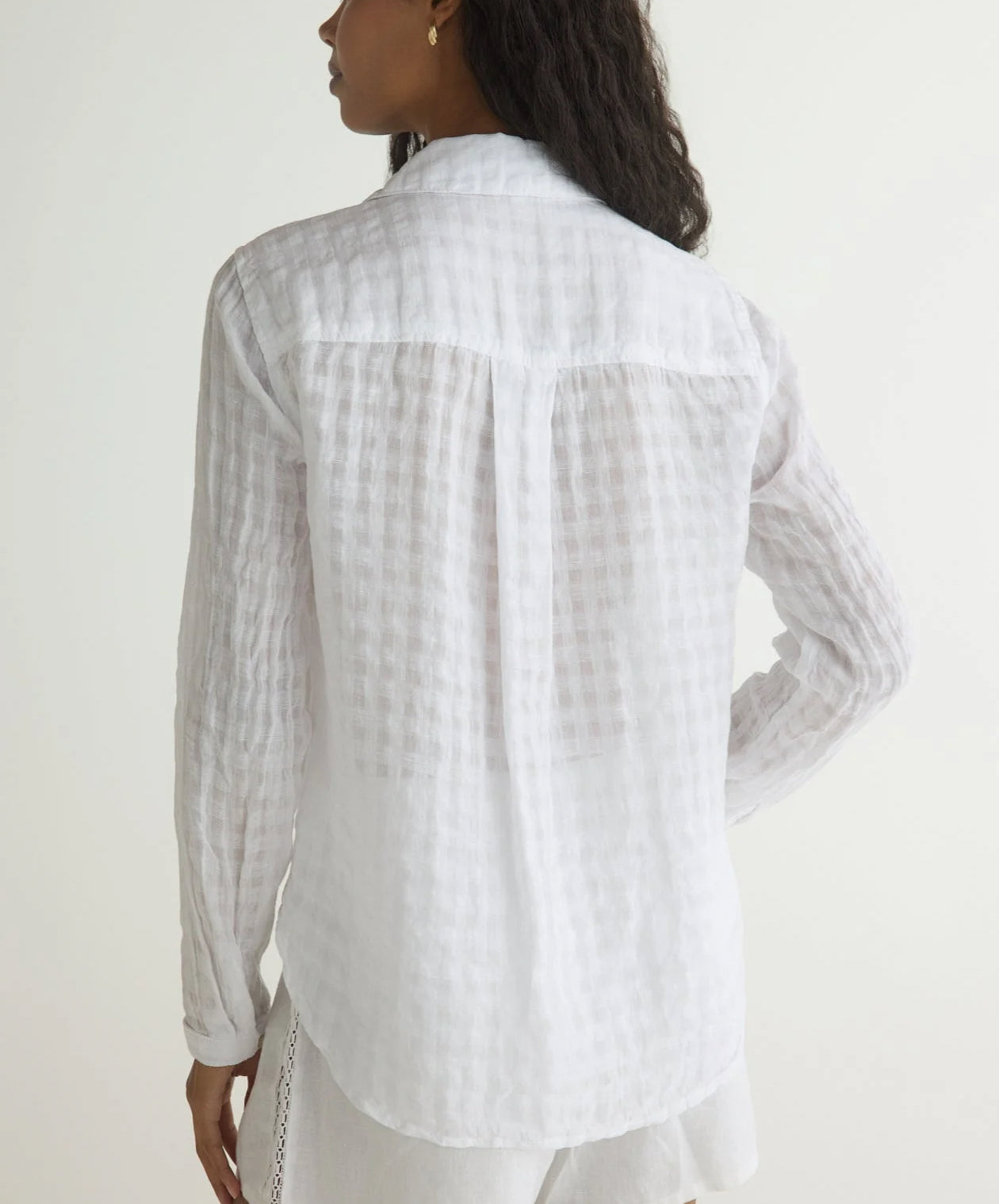 Bella Dahl Clean Front Button Down - White