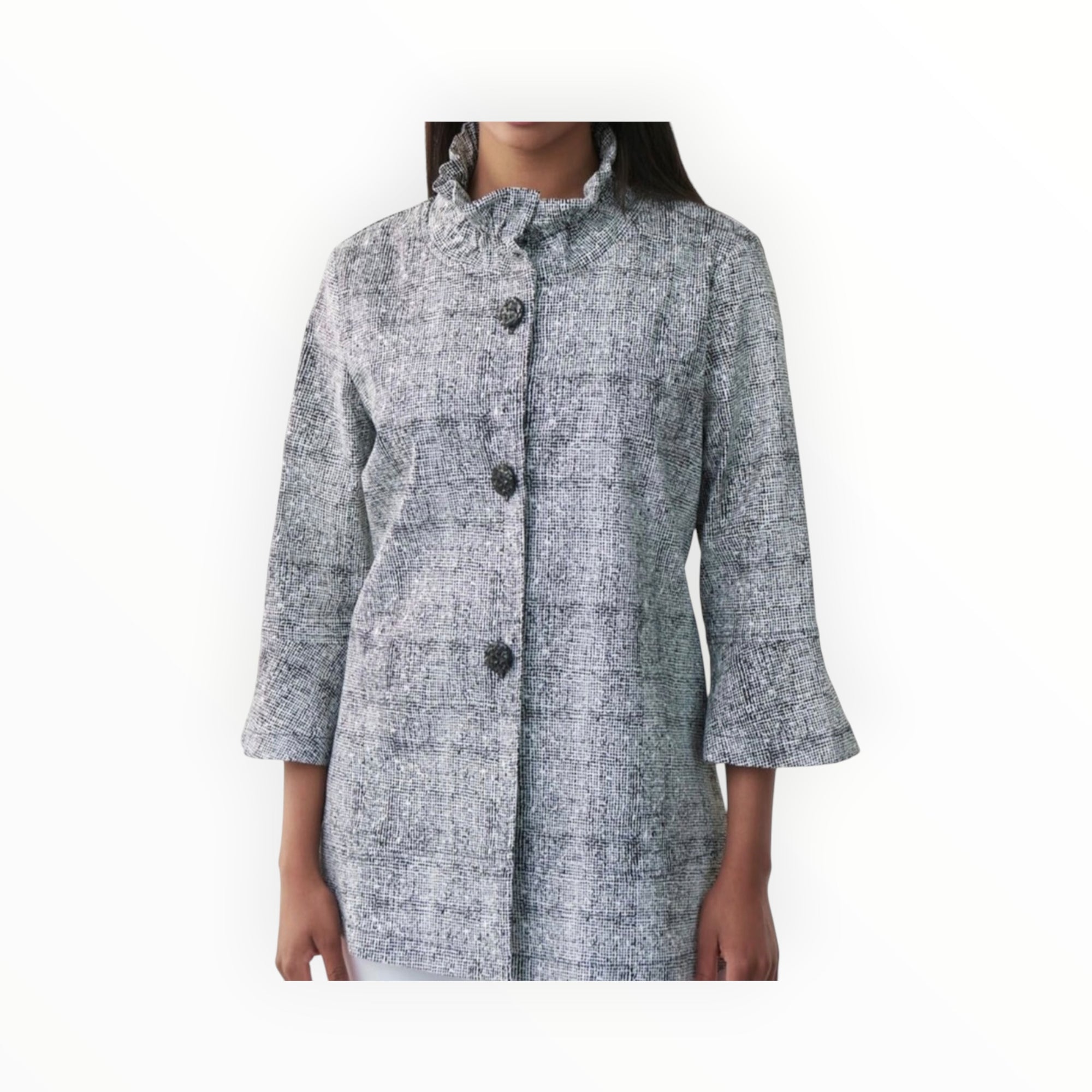 Joseph Ribkoff Graphic Print Blazer - Black/White