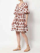 Omika Loren Mini Dress - Adia Peach