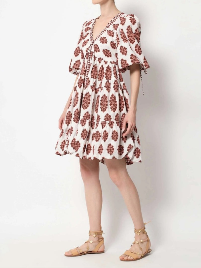 Omika Loren Mini Dress - Adia Peach