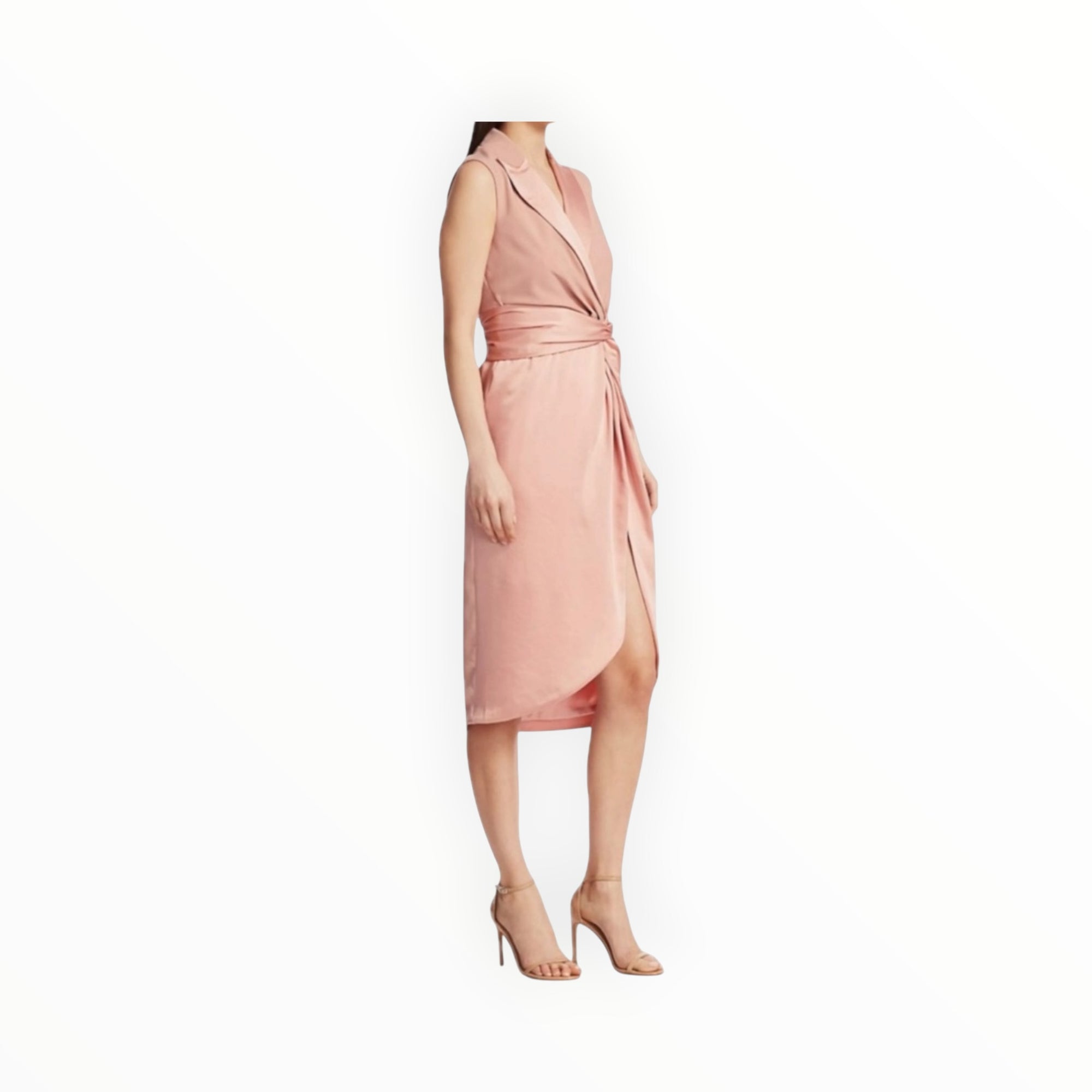 Jonathan Simkhai Luxe Wool Satin Combo Dress