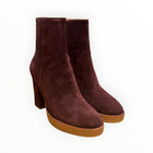 Lola Cruz Platform Ankle Boot - Burgundy