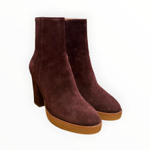 Lola Cruz Platform Ankle Boot - Burgundy