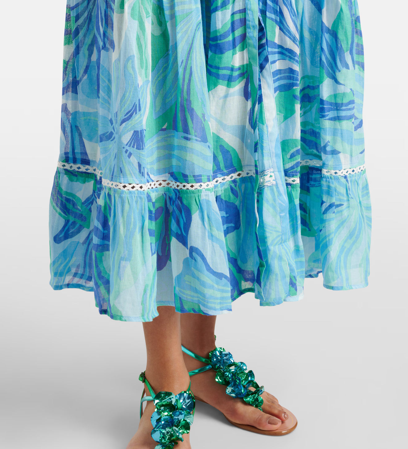 Poupette St. Barth Kora Dress - Blue Seaweed