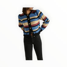 Nation Ltd Carmela Cardigan - Velour Multi Stripe