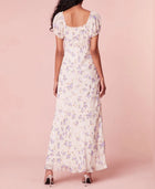 LoveShack Madara Floral Dress - Dusty Lavender