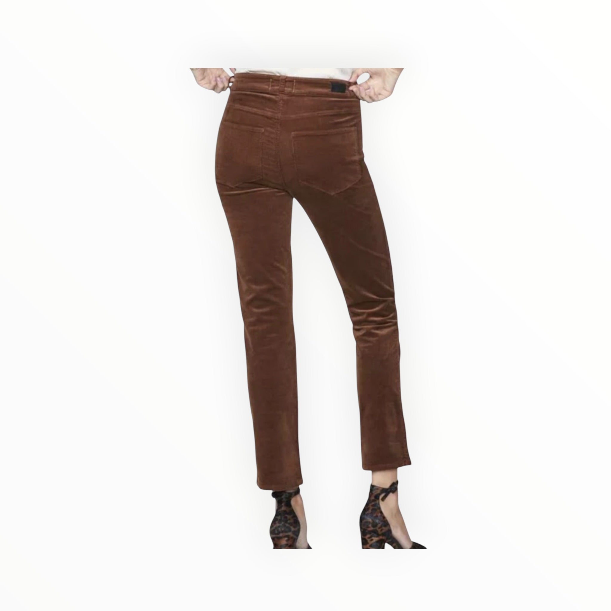 Paige Cindy Jeans - Dark Argan Corduroy