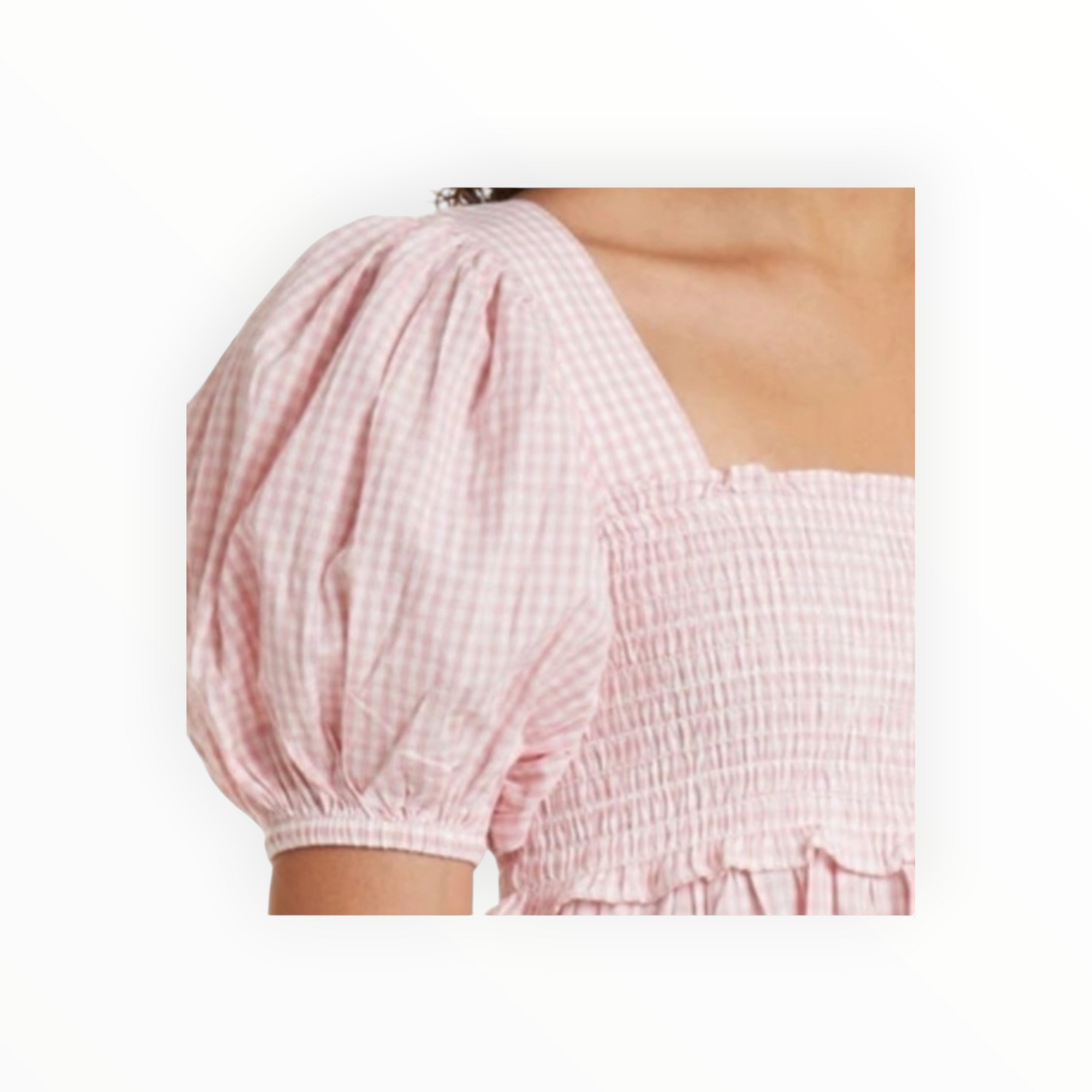 byTiMo Poplin Check Dress - Pink/White