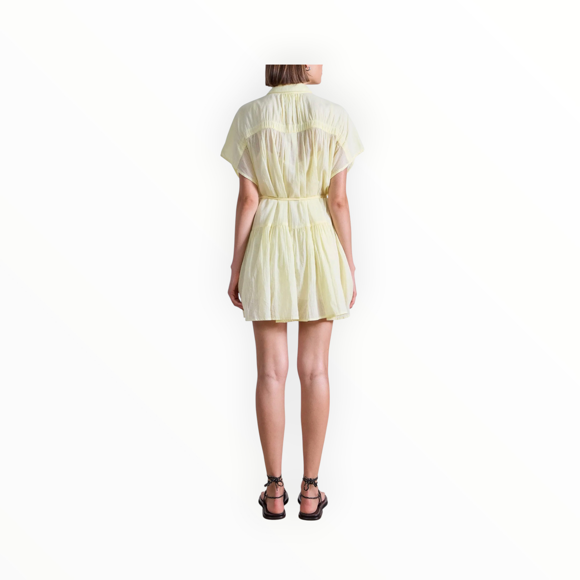 Apiece Apart Agnezca Mini Dress - Butter