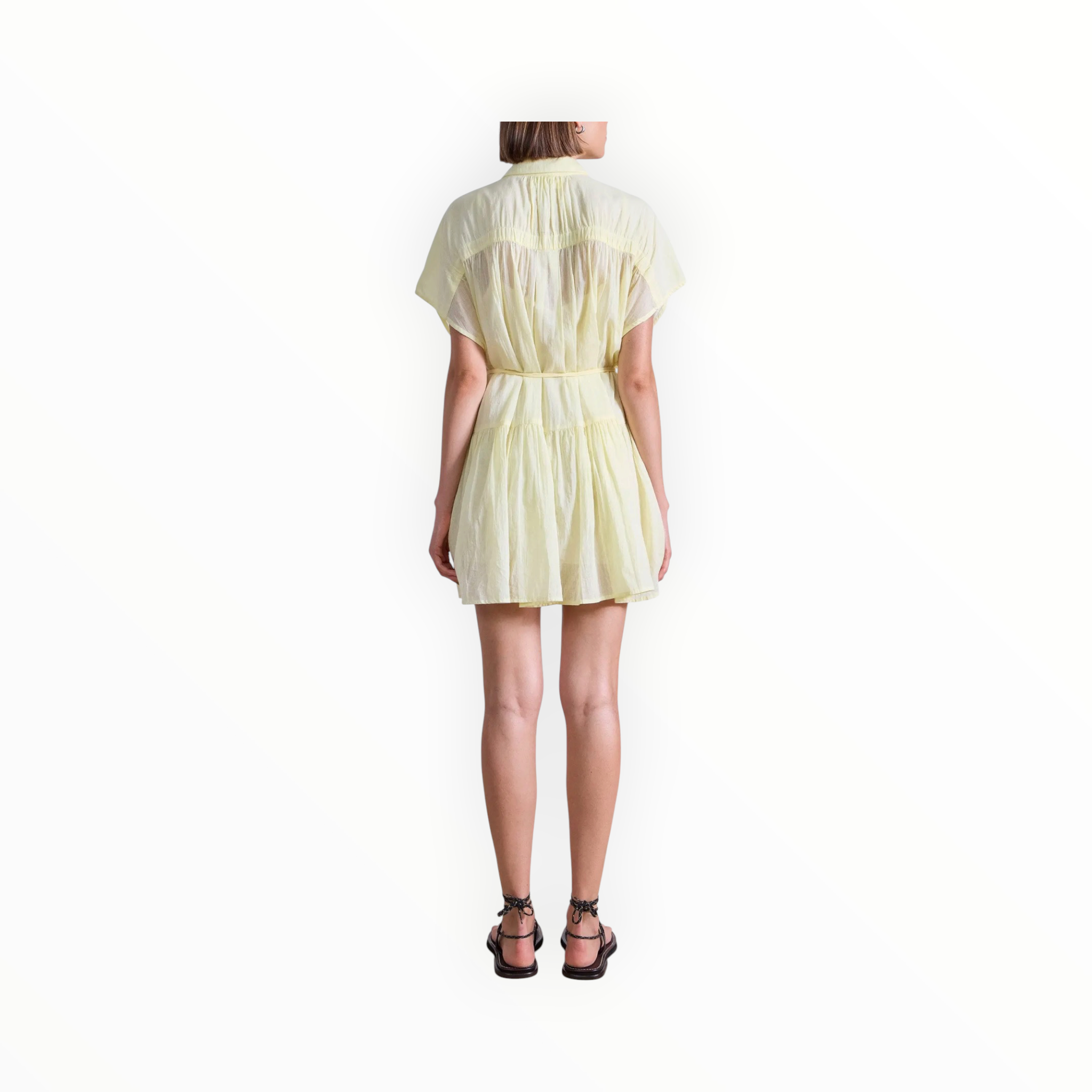 Apiece Apart Agnezca Mini Dress - Butter