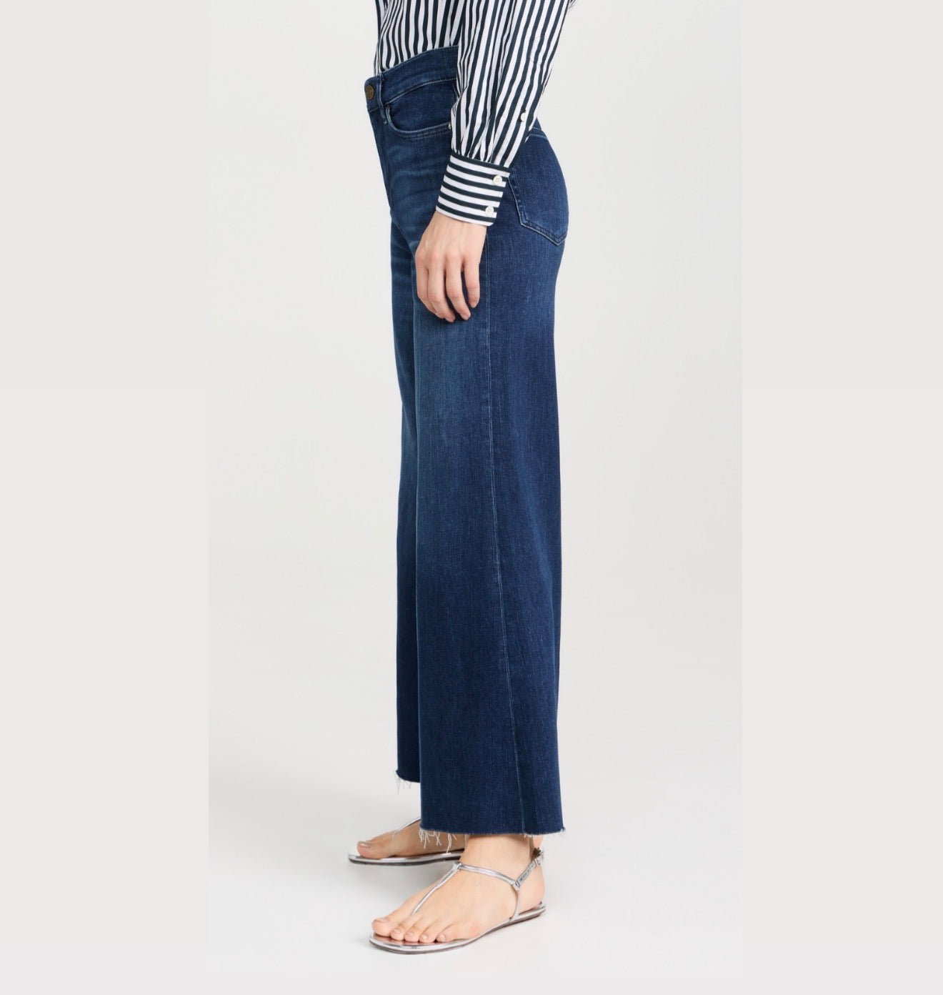 Frame Le Palazzo Crop Raw Fray - Calvin