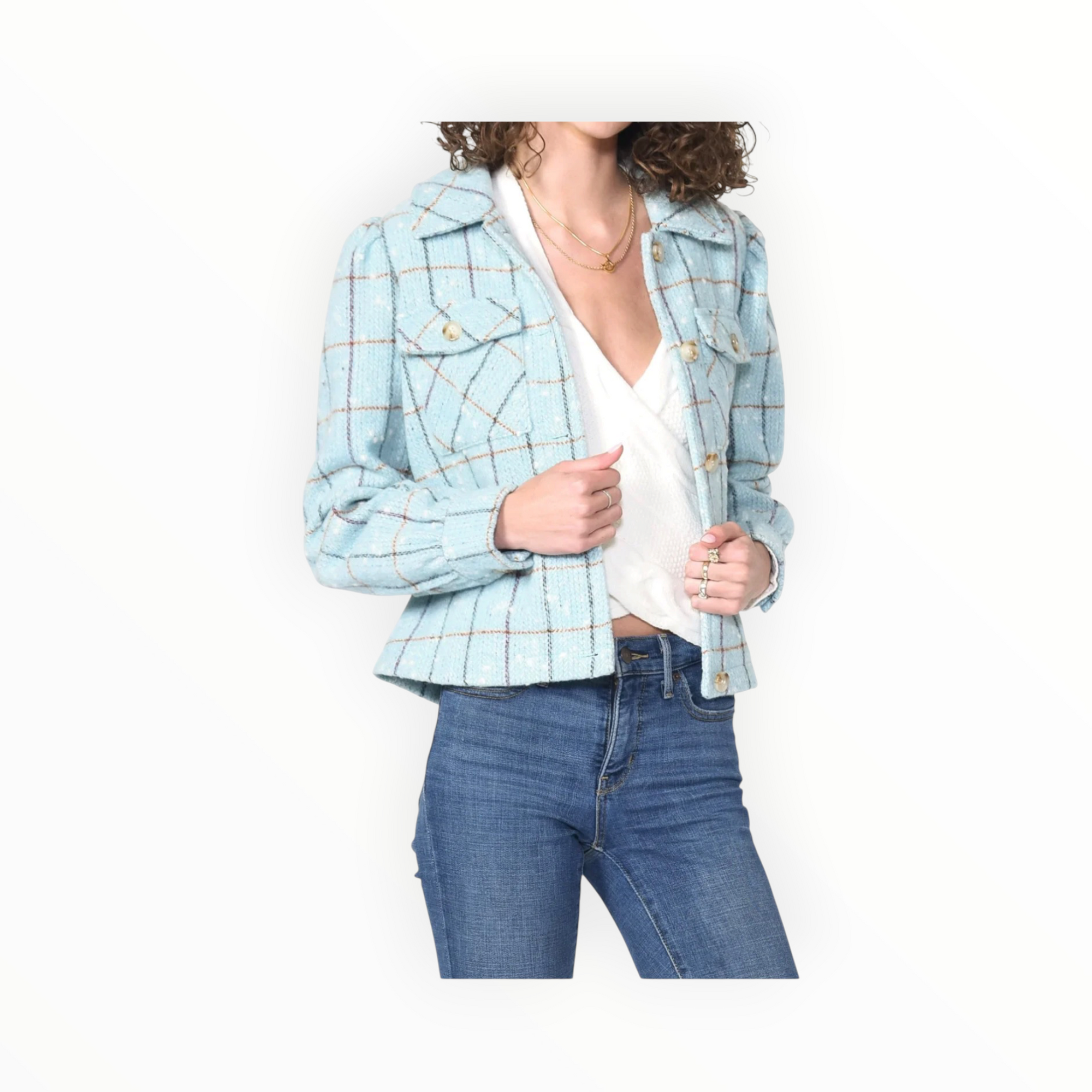 Greylin Sammy Shacket - Blue