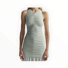 A.L.C. Ayla Ruched Knit Midi Dress - Pale Mint