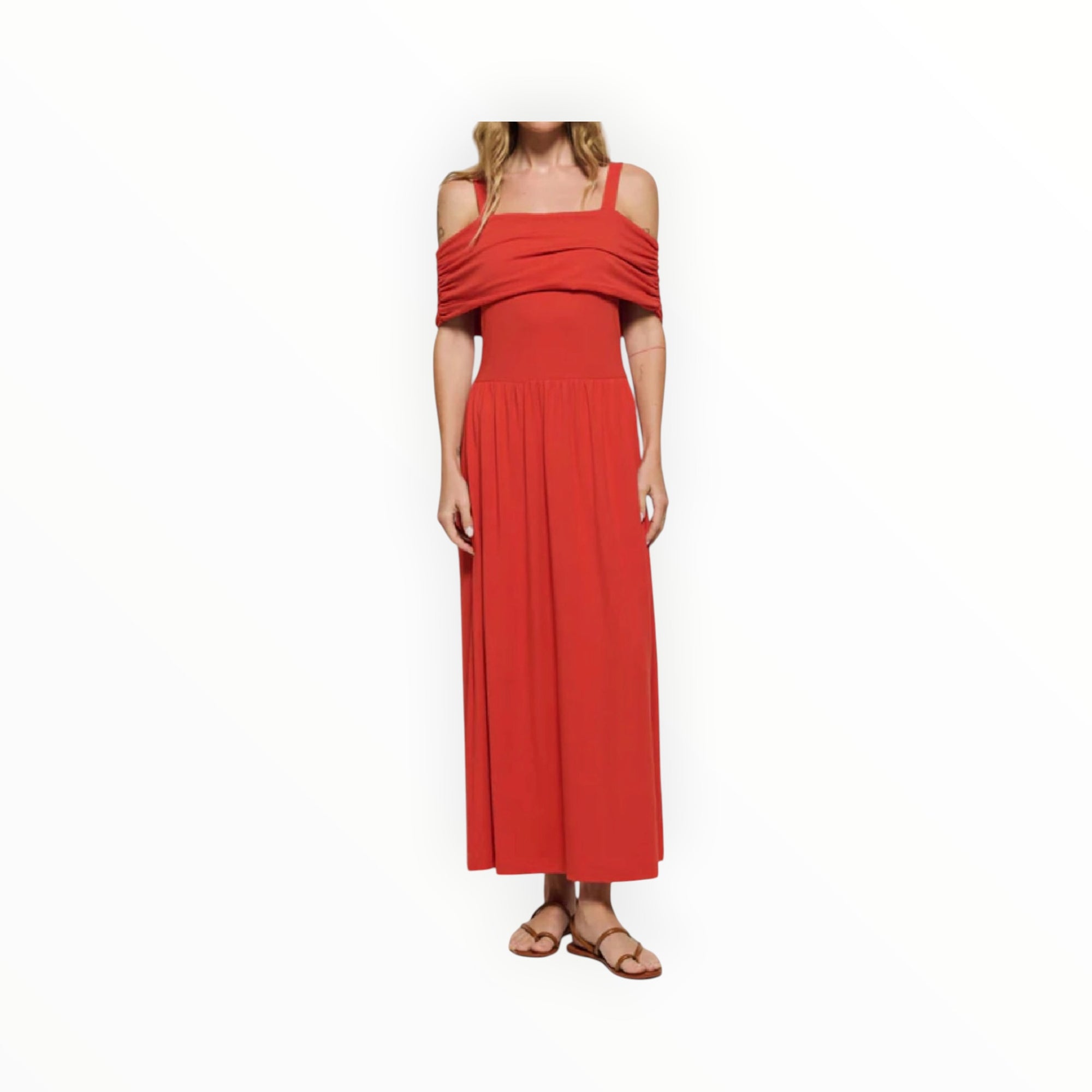 Nation Ltd Tamaira Dress - Aurora Red